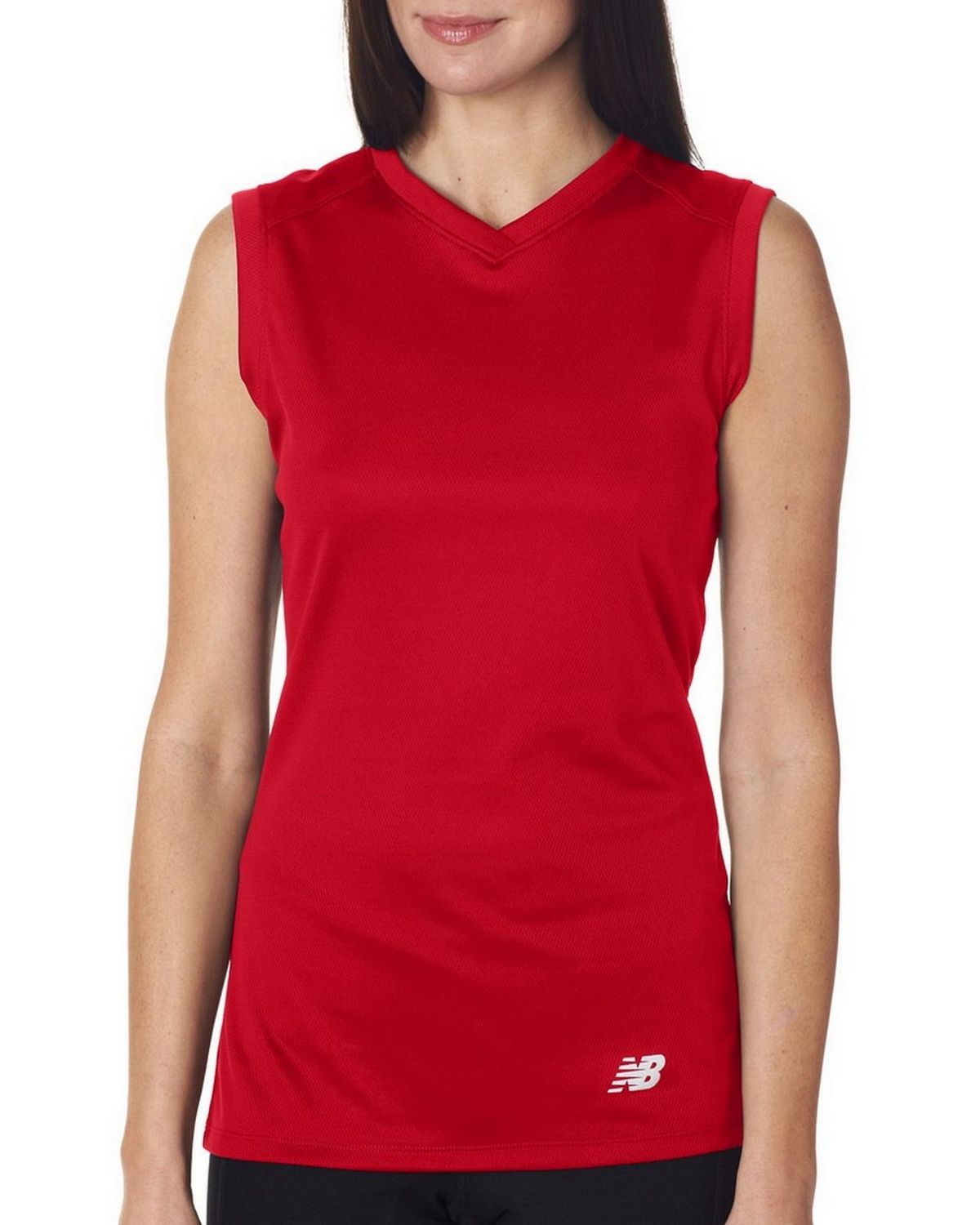 New Balance NB7117L Ladies NDurance Athletic Workout VNeck TShirt